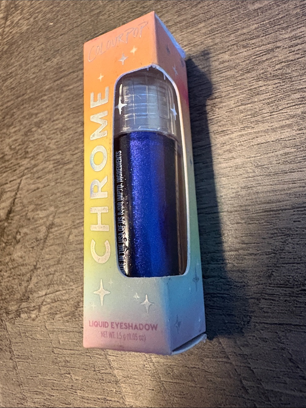 ColourPop Chrome Liquid Eyeshadow – Shimmering Indigo